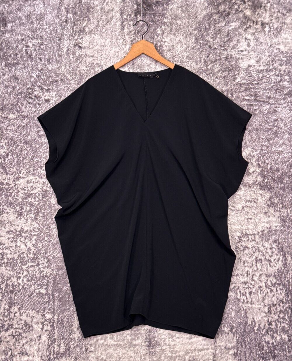 Hatch Top XS Womens Black V Neck Sleeveless Pullover Tunic Maternity